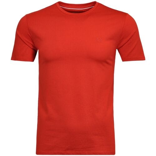 Ragman T-Shirt Uni Round Neck Keep Dry Finish Rood / male