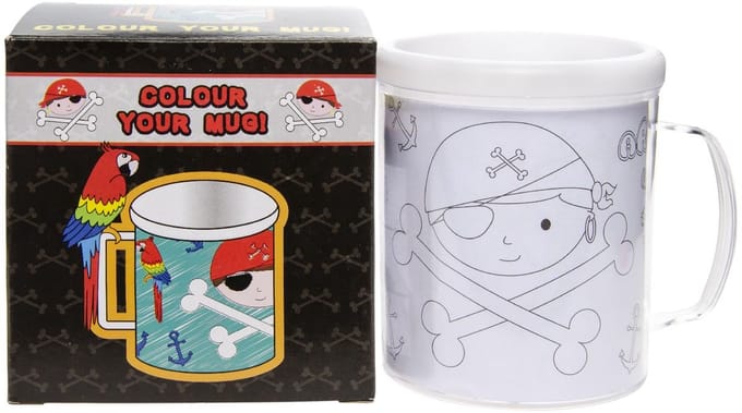 Duckiez Kleur Je Eigen Beker Piraat - 1 stuk