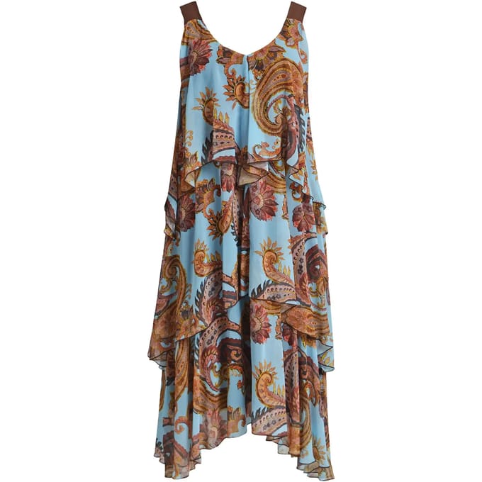 Dames jurk met paisleyprint Mat Fashion