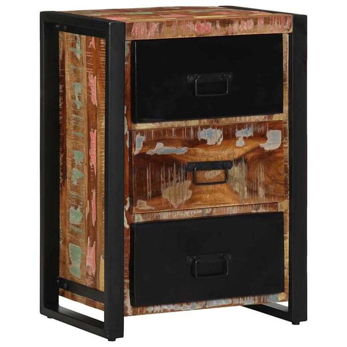 vidaXL - Ladekast - Multicolor - 50x35x70 - cm - Massief - Hout - Hergebruikt