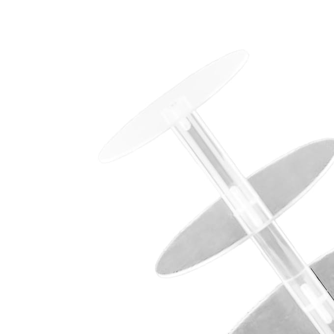 Cupcakestandaard Meerdere Ronde Lagen Transparant Acryl Hoge Stabiliteit Cupcaketoren voor Display gray
