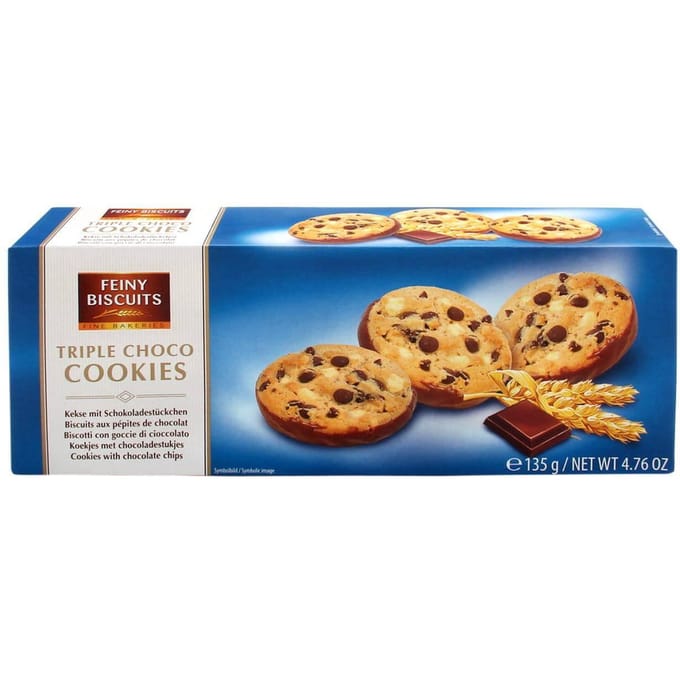 Feiny Biscuits Cookies Triple Chocolat 135 g