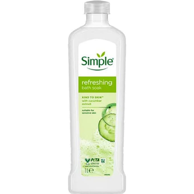 Simple Kind to Skin Refreshing Badschuim - 1000 ml