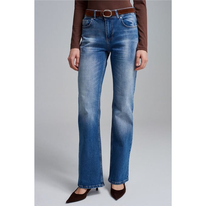 Lage Taille Rechte Jeans