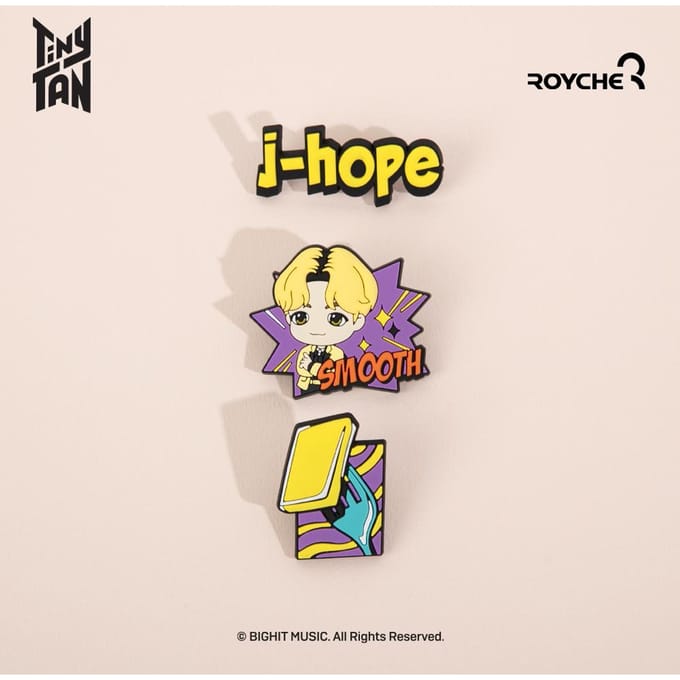 Bts (Bangtan garçons) TinyTAN Butter Rubber Pin Badge, Officiel, Original, Authentique, K-POP, idole