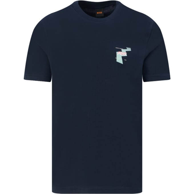 relaxed fit T-shirt van puur katoen model 'MOVEMENT'
