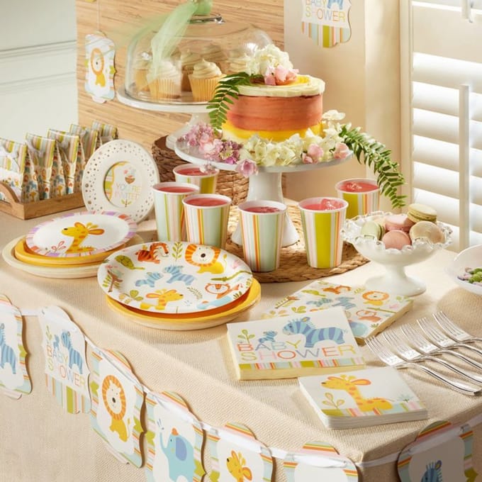 16 kleine servetten Baby Safari
