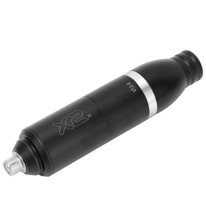 Draagbare Tattoo Machine Pen Aluminiumlegering Tattoo Cartridge Naaldmachine RCA Interface Zwart