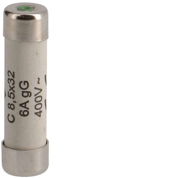 Hager Weber C-Type Cilindrische Zekering 6A 400V 8.5x32mm - L8532C06 [10 Stuks]