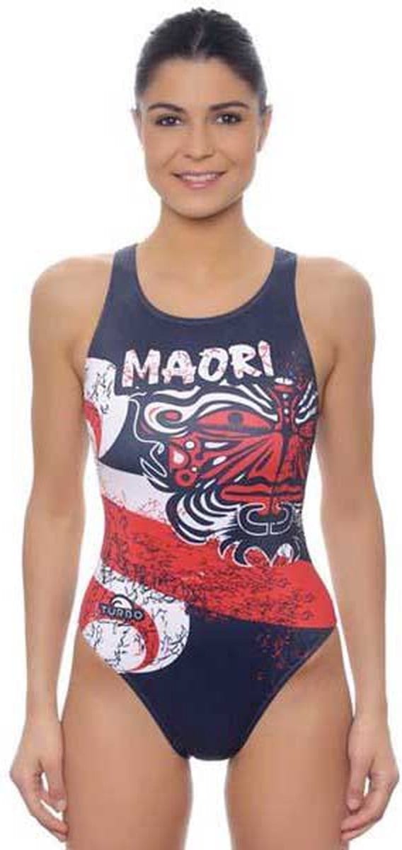 Turbo Maori Flag Zwemkleding Blauw S Vrouw