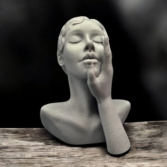 Layerzz - 3D geprint - kunstbeeld - Passion - huisdecoratie - stonelook - 15cm