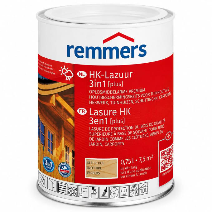 Remmers HK-Lazuur 3in1 [PLUS] - Kleurloos - 0.75 liter
