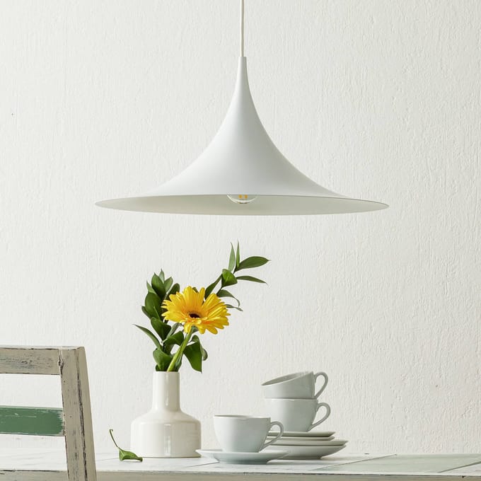 Gubi - Semi Hanglamp - Ø47 cm - wit