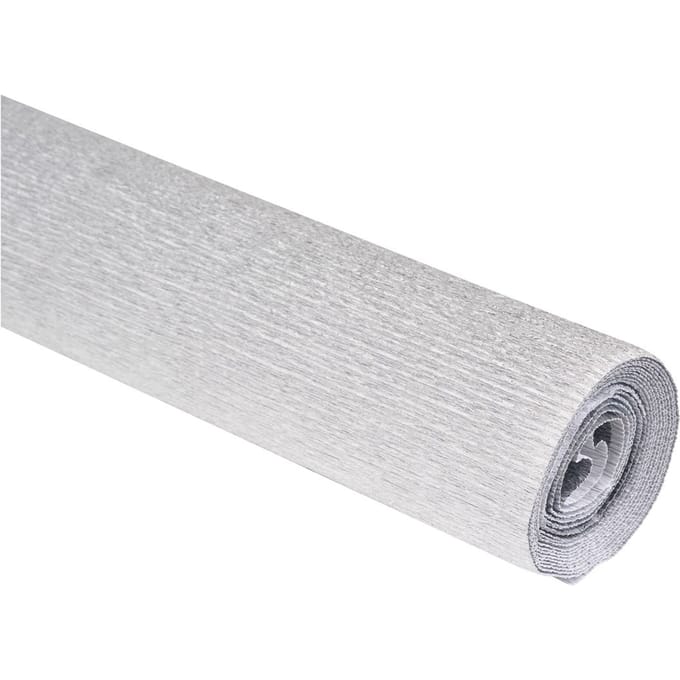 Bloemist crêpepapier, kleurecht - Alu-Zilver