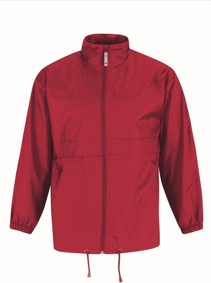 Windjas/regenjas voor heren rood maat L