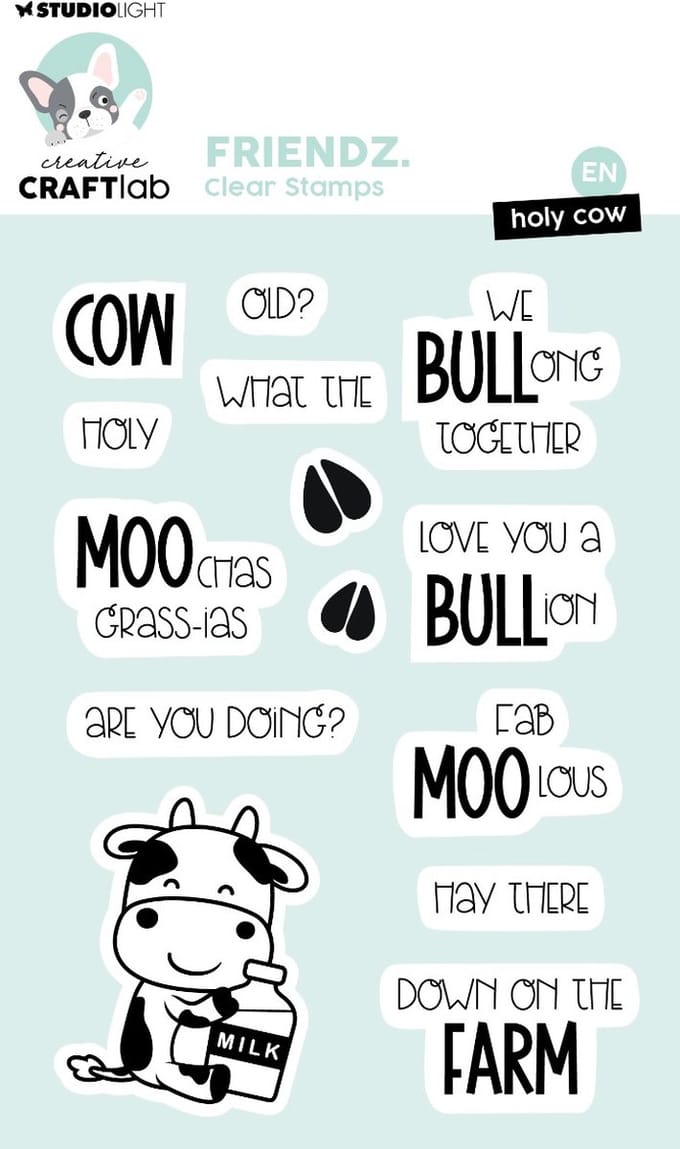 Clear stamps Holy cow - Friendz nr. 599