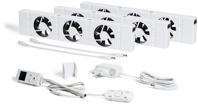 Ventilator Set voor Radiator met Sensor - Sneller Verwarmen en Energie Besparen
