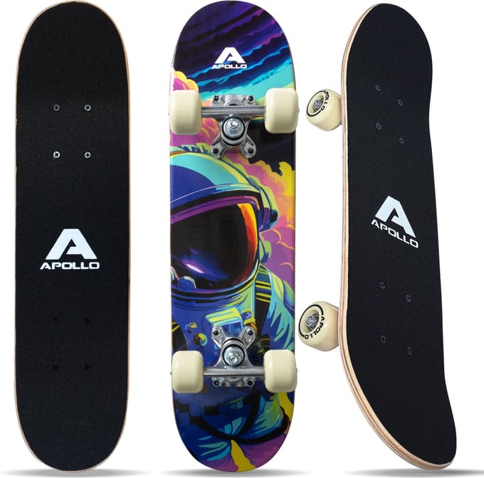 Apollo Skateboard - Astronaut - 24" (61cm) Kinderskateboard met ABEC-3 kogellagers
