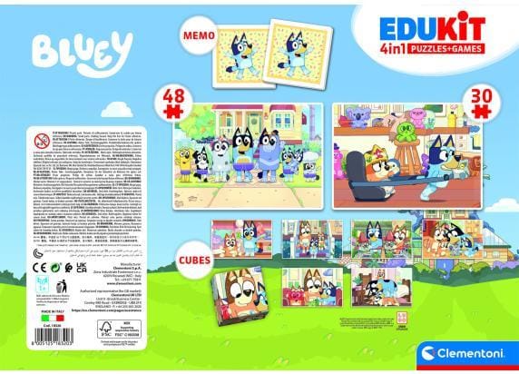 Clementoni - Edukit - 4 in 1 Educatieve Bluey Speelset - Vanaf 6 jaar