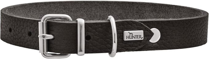 Zwarte Hondenhalsband 32 cm - Duurzaam en Comfortabel Leer