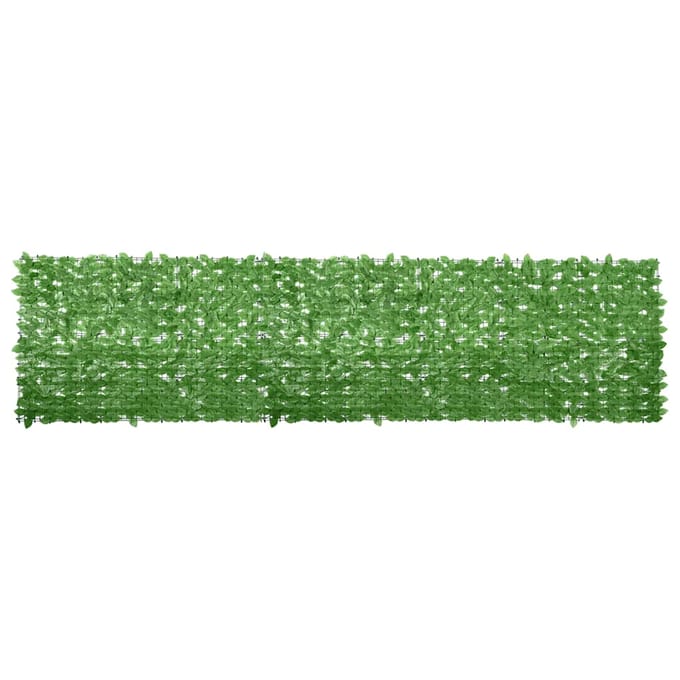 vidaXL - Balkonscherm - met - groene - bladeren - 400x100 - cm