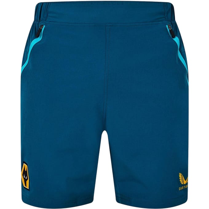 Castore Heren Wolves Voetbalkorte Broek (Bay Green)