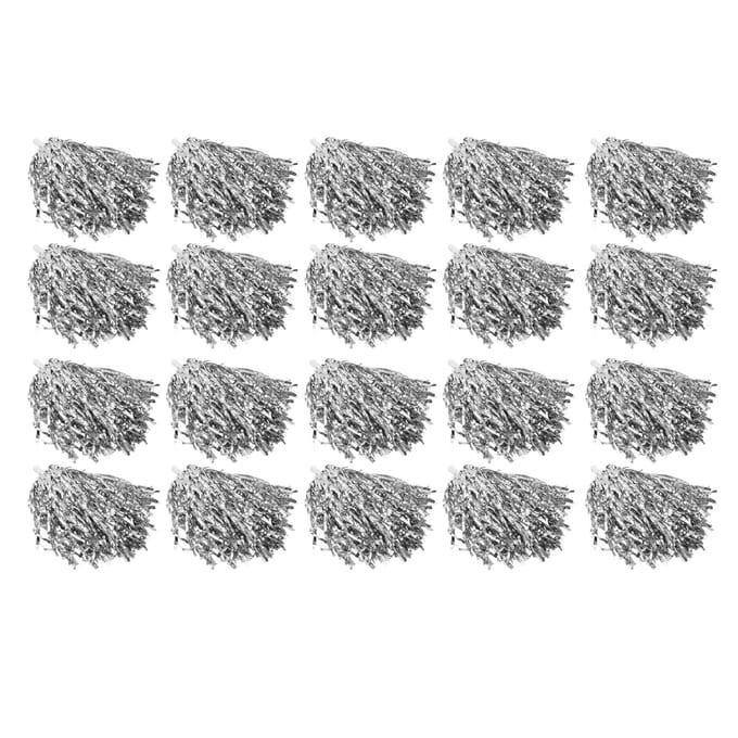 20 Stuks Cheerleading Squad Handbloem 3.3in Handvat Effen Kleur Duurzaam PET Cheerleading Pompons voor