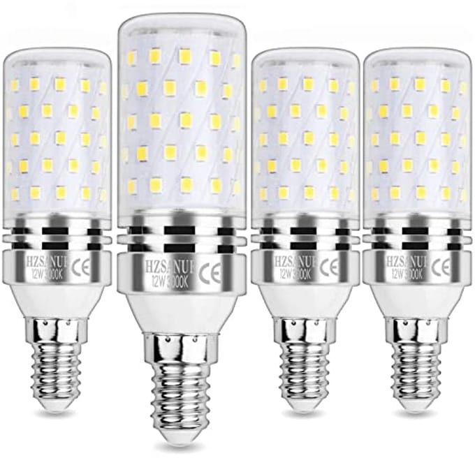 LED Cornbulbs E14 12W - Warm Wit, 1350 Lumen, 4 Stuks