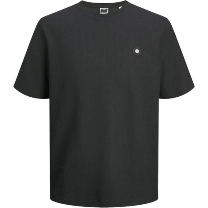 Jack & Jones T-shirt Jcopuffer Tee Ss Crew Neck Smu 12267072 Black/structure Mannen Maat - L
