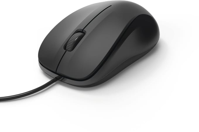 Hama MC-300 - mouse - USB - black - Muis - Optisch - 3 knoppen - Zwart