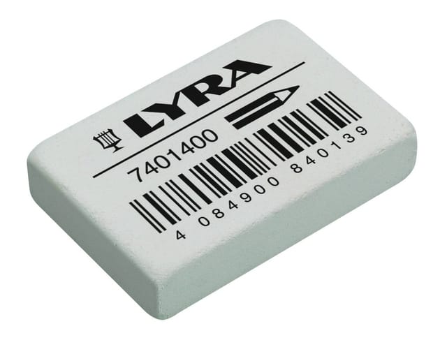 Gum LYRA India Rubber doos à 40 stuks wit
