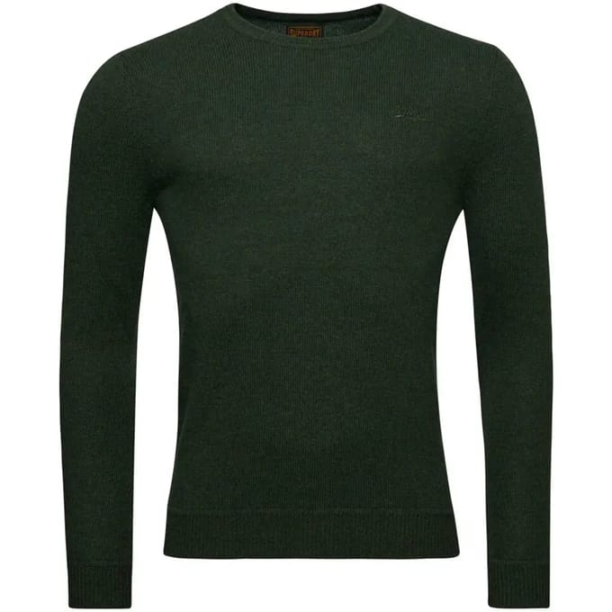 Superdry - Essential slim-fit trui met ronde hals - Heren - Sweaters