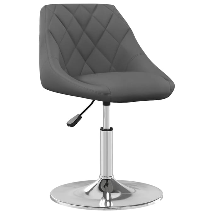 vidaXL - Eetkamerstoelen - draaibaar - 2 - st - fluweel - donkergrijs