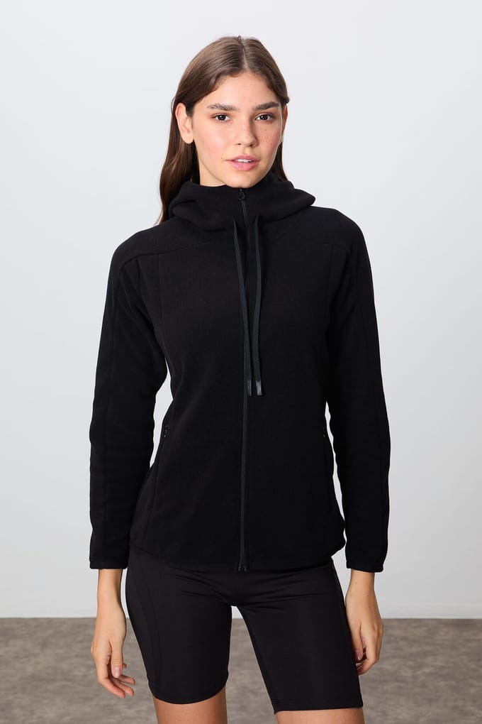Dames Pluche Zip-up Hoodie