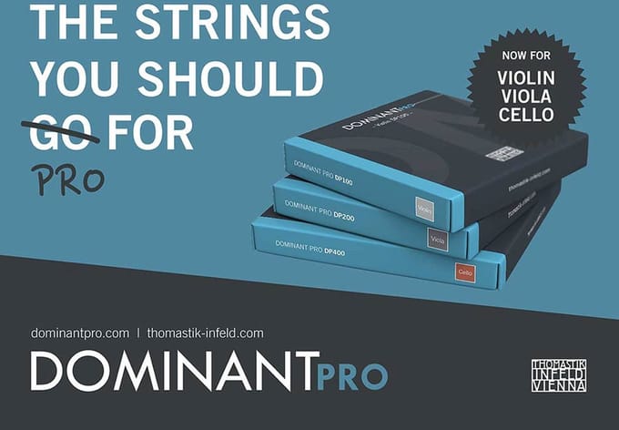 Thomastik Infeld THDP-100 violin string set 4/4 medium, synthetic core