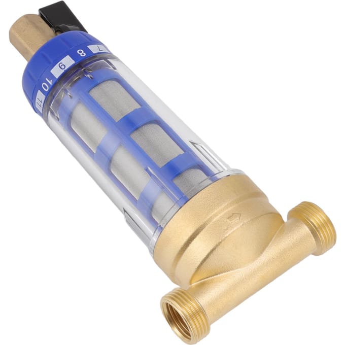 Hele Huis Spin Down Sediment Waterfilter Verfijnde Koperen Kop Spin Down Sediment Voorfilter gray