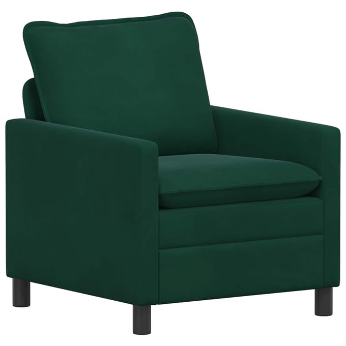 vidaXL - Bank - Donkergroen - 76 - x - 81 - x - 87,5 - cm - Fluweel