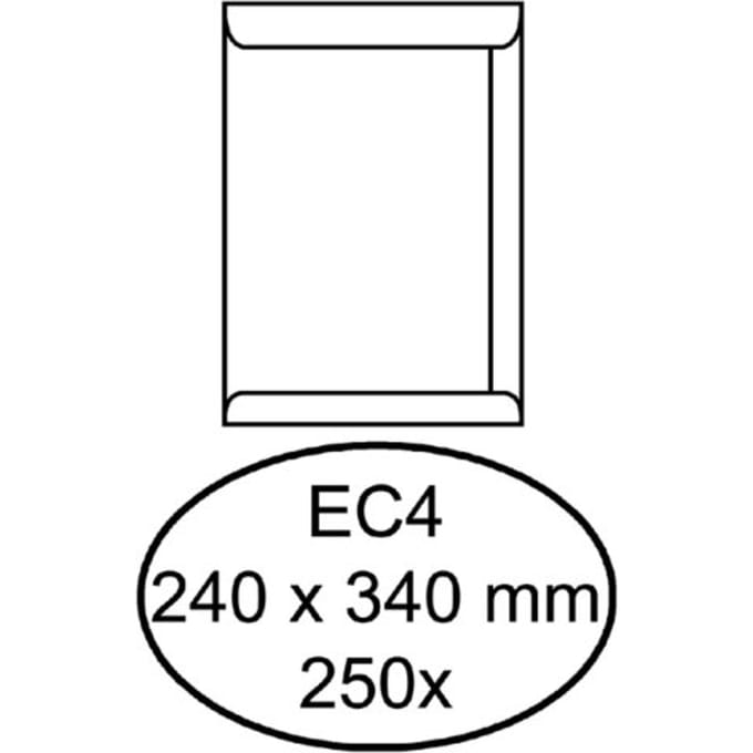 Envelop Quantore akte EC4 240x340mm wit 250 stuks