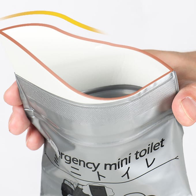 Wegwerp Urinezak Draagbaar 700ML Reisplaszak voor Buitenreizen Nood Camping Urinezak 1 gray