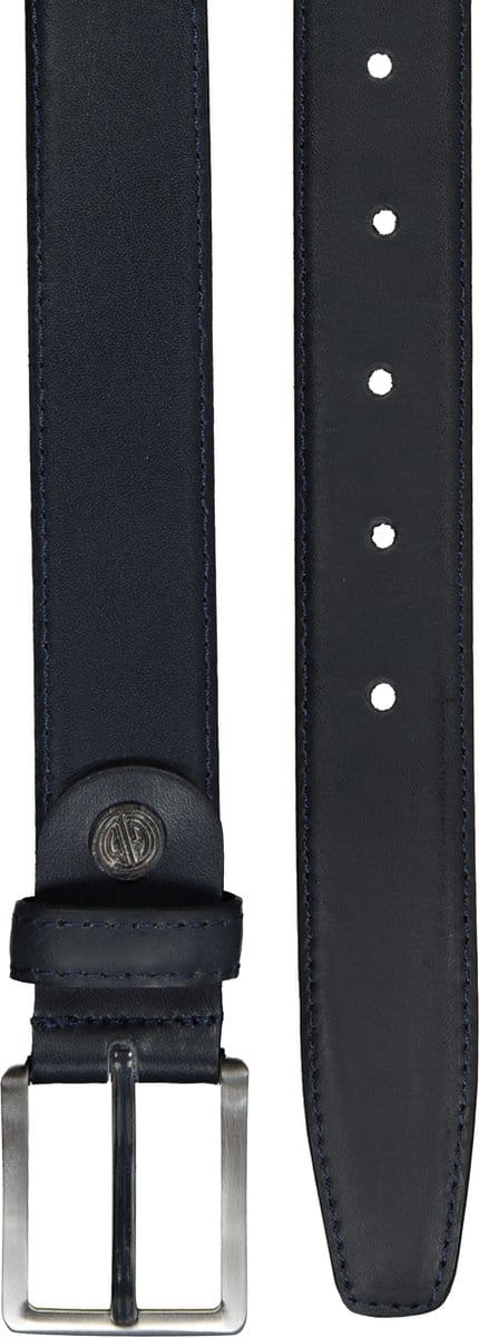 LINDENMANN leren heren riem - marine