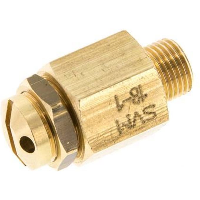 G 1/8'' Messing instelbare veiligheidsklep 0,5-1 bar (7,25-14,50 psi)