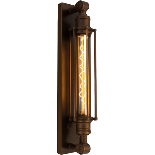 KS Verlichting Muurlamp Astor Antiek Donker Messing