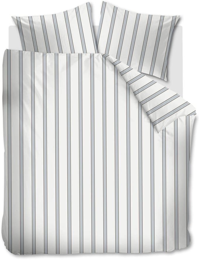 Vtwonen Fun Stripe dekbedovertrek - Tweepersoons - 200 x 220 cm - Blauw