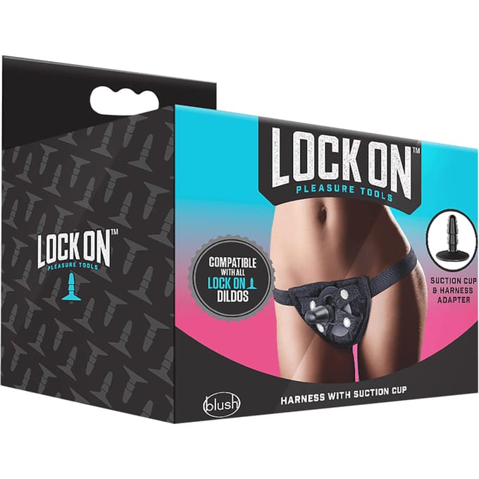Lock On strap-on harnas zwart