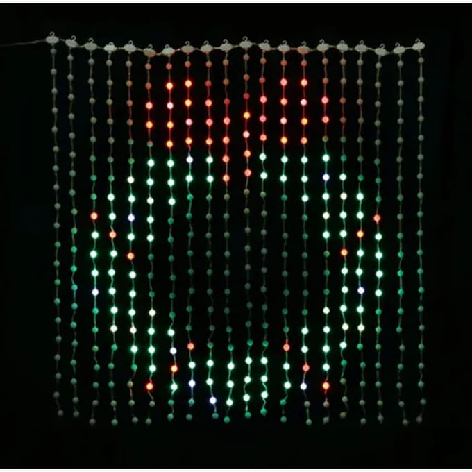 Central Park Veranderende Gordijn Lamp - 400 Led's - Multikleur - 1m - Buiten