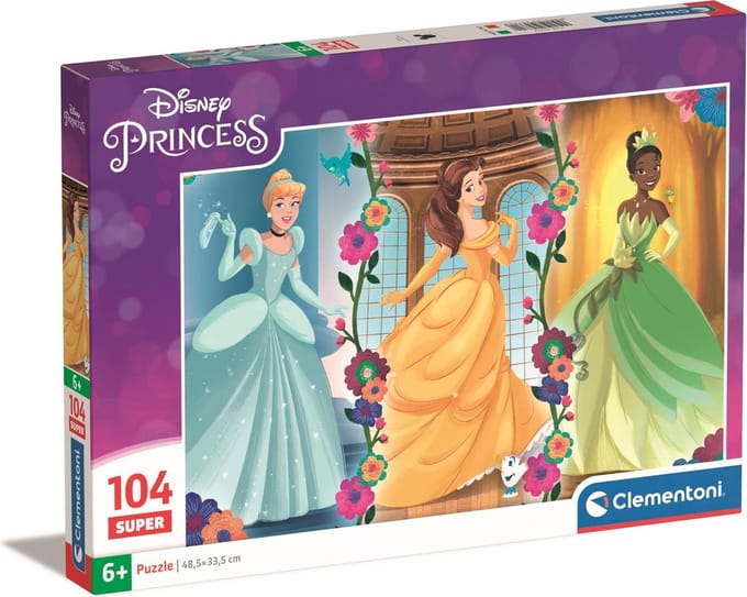 Clementoni - Puzzel - 104 Stukjes - Disney Prinsessen - Kinderpuzzel - Vanaf 6 Jaar