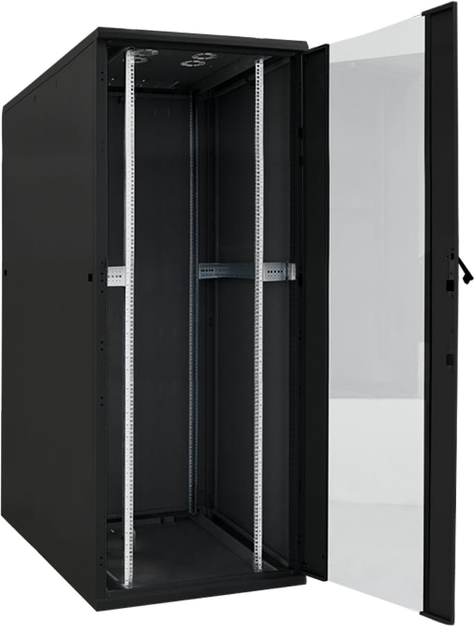 LogiLink D22S81B 19inch-patchkast (b x d) 800 mm x 1000 mm 22 HE Zwart (RAL 9005)