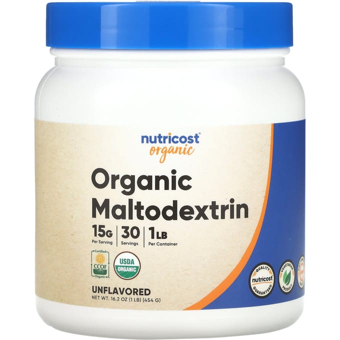 Nutricost, Maltodextrine Biologique, Non Aromatisée, 1 lb (454 g)