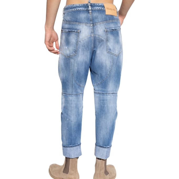Dsquared2 Tailored Combat Jean Blauwe Denim Broek