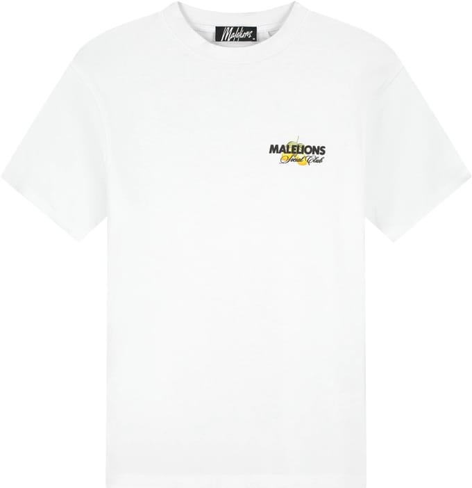 Malelions limone di capri t-shirt in de kleur wit.